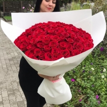 Букет-гигант "101 роза" (70 см.)