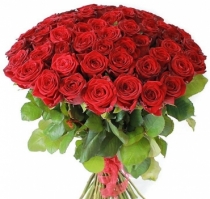 Монобукет "35 красных роз" 40 см